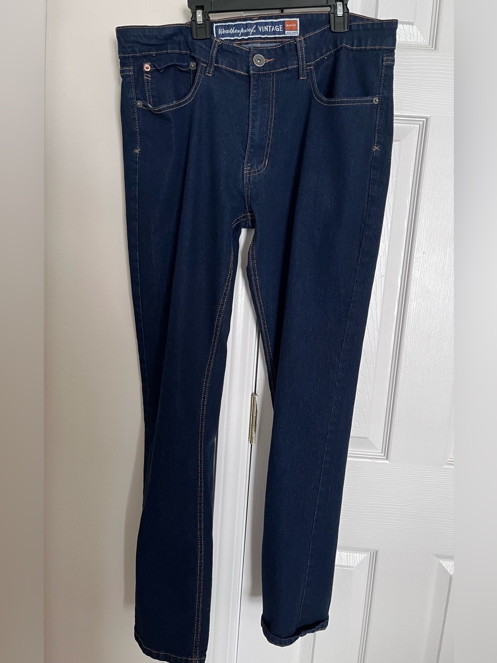 Weatherproof Vintage Dark Wash Slim Fit Jeans 36 x 30